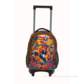 Cheap promotional kids book trolley school bag with wheels.OEM orders are welcome.